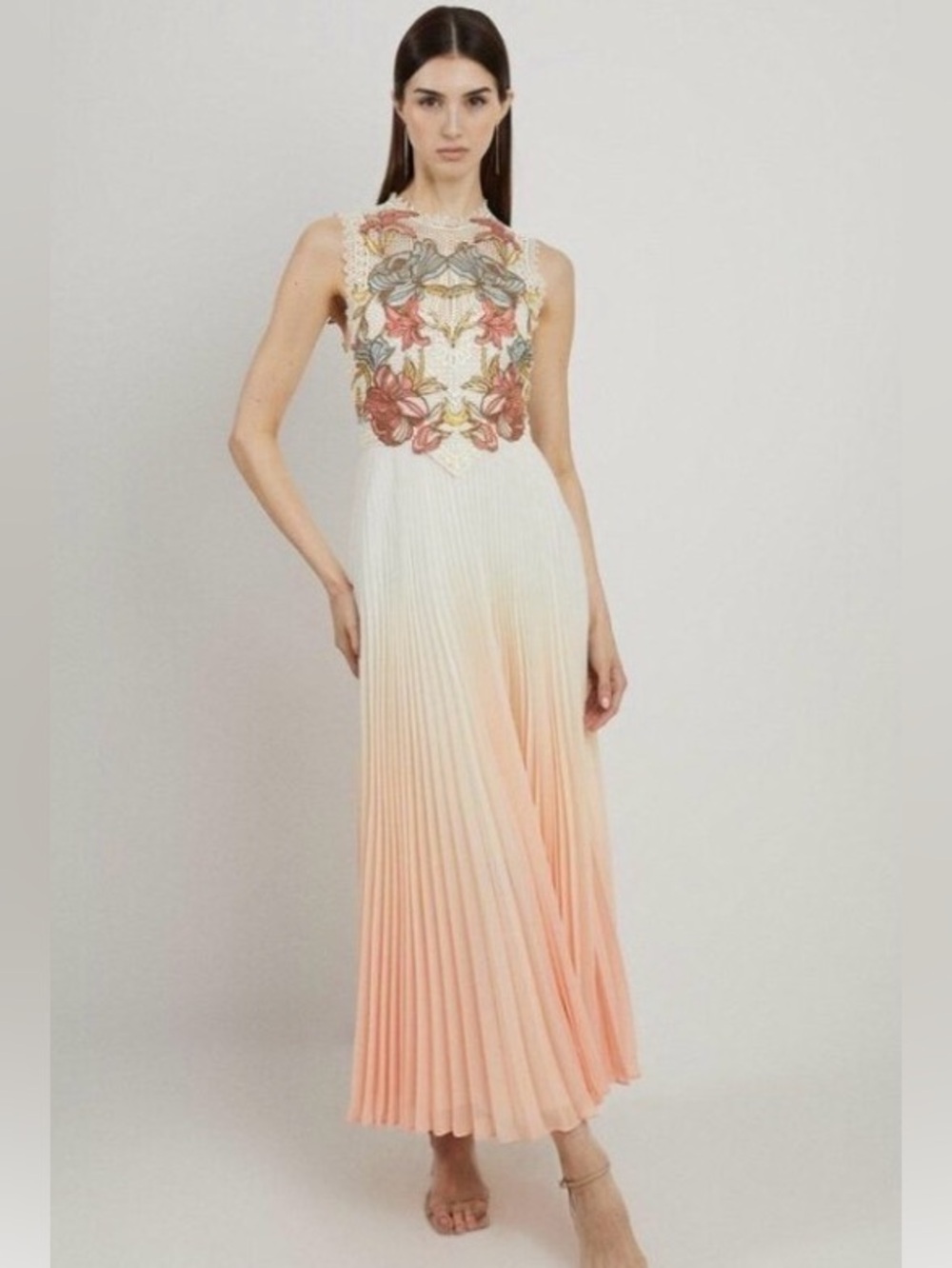 Karen Millen Petite Pleated Maxi Dress